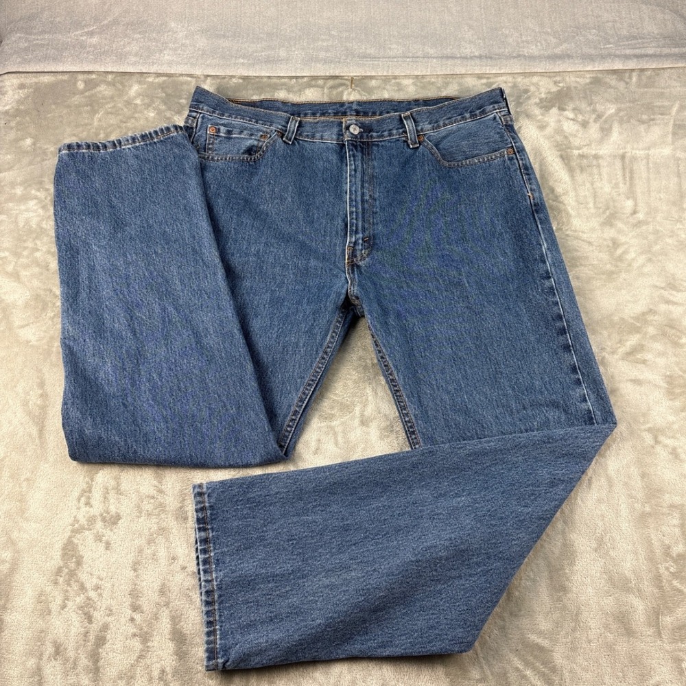 Levi's Jeans Mens 40x32 505 Regular Fit Blue Medium Wash Denim EUC